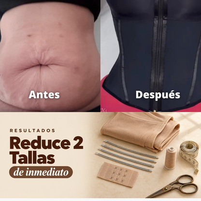 Chaleco Abdomen Bajo | Reduce 2 Tallas al Instante y Corrige Postura Negro
