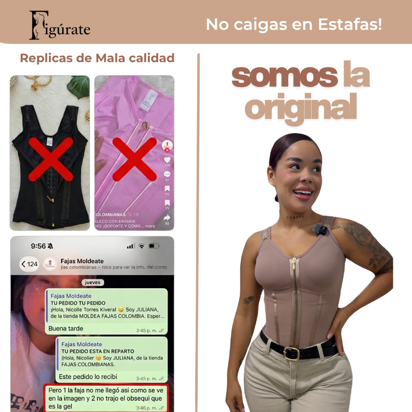 Chaleco Moldeador con Busto  — PowerNet Colombiano